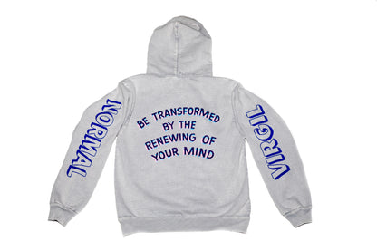 CWW + VIRGIL NORMAL *TRANSFORMATION* HOODED SWEATSHIRT (ICE GREY)