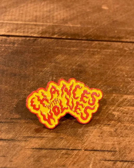 CHANCES WITH WOLVES ENAMEL PIN